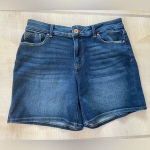 edgely Dark Blue Denim Shorts Size 16 Summer High Rise